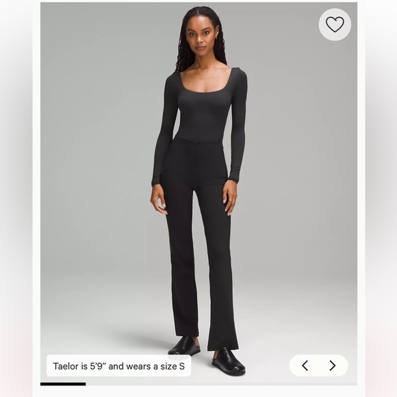 Lululemon Wundermost Ultra-Soft Nulu Square-Neck Long-Sleeve Bodysuit - Picture 1 of 5